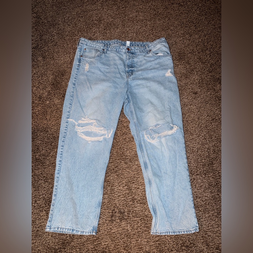 H&M Light Blue High Waist Jeans